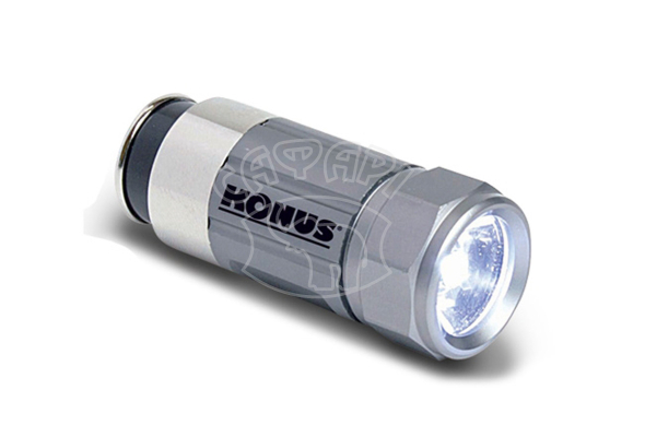 Тактический фонарик Konus с зарядкой от авто 